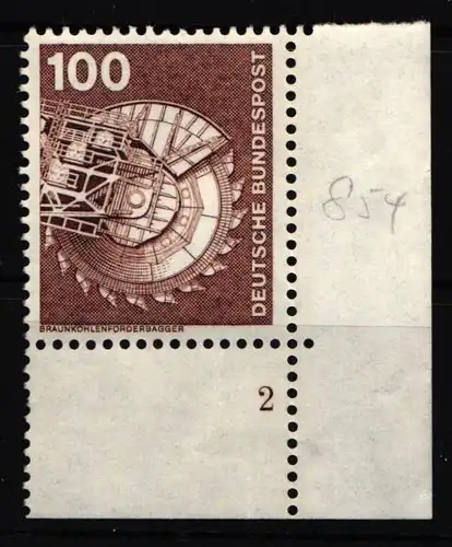 BRD Bund 854 FN postfrisch Formnummer 2 #JF410