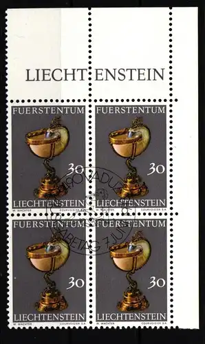 Liechtenstein 587 gestempelt als 4er Einheit #JJ061