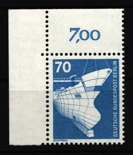 Berlin 500 postfrisch Ecke oben links #JF512