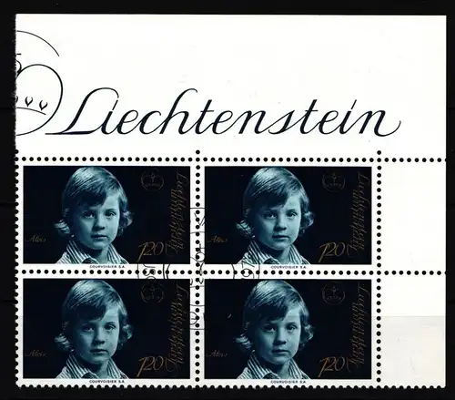 Liechtenstein 622 gestempelt als 4er Einheit #JJ096