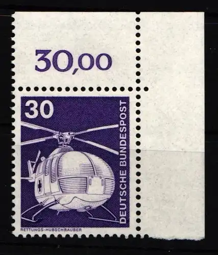 BRD Bund 849 postfrisch Ecke oben rechts #JF436