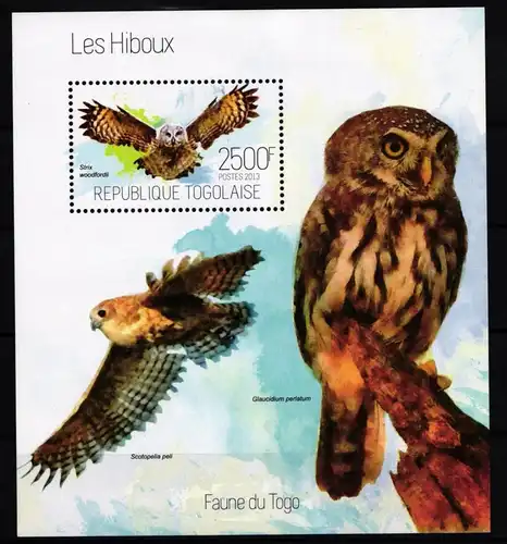 Togo Block 873 postfrisch Eulen #JA682
