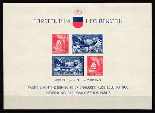 Liechtenstein Block 2 postfrisch #JE355