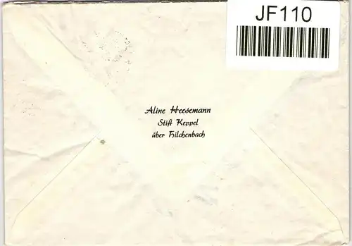 BRD Bund 172 auf Brief als Einzelfrankatur portogerecht #JF110