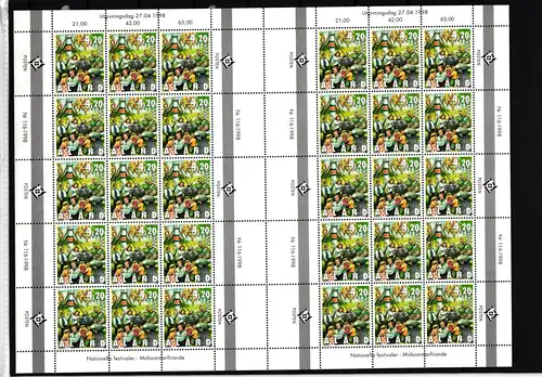 Aland 140 postfrisch als 30er Bogen, Nationale Feste #JB545