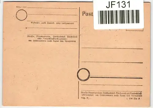 DDR 289-292 auf Postkarte #JF131