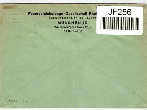 BRD Bund 164 auf Brief als Einzelfrankatur portogerecht #JF256