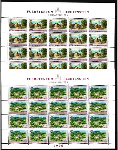 Liechtenstein 1126-1127 postfrisch als Kleinbögen #JI053