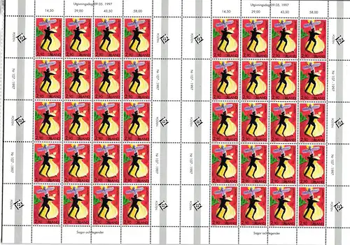 Aland 128 postfrisch als 40er Bogen, CEPT #JB540