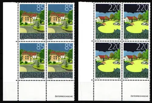 Liechtenstein 1387-1388 postfrisch als 4er Blöcke #JI067