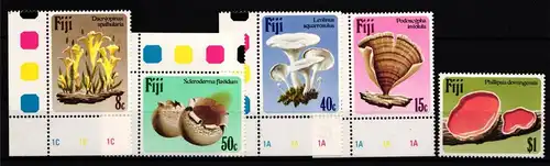 Fidschi Inseln 494-498 postfrisch Pilze #JA774