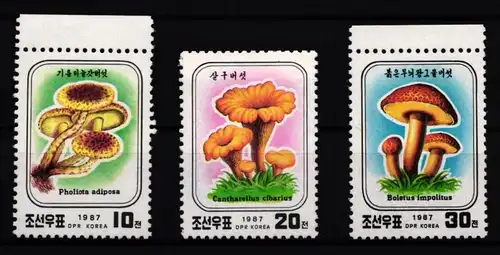 Korea 2798-2800 postfrisch Pilze #JA795