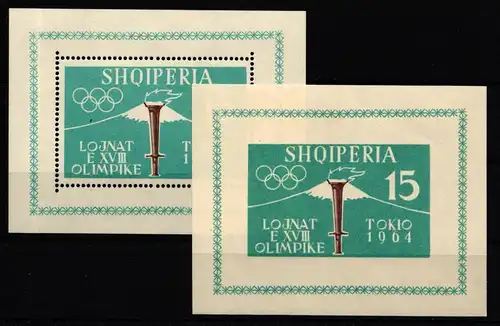 Albanien Block 8A und 8B postfrisch #JL040