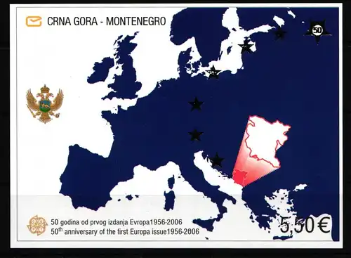 Montenegro Block 2 postfrisch #JB989