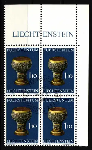 Liechtenstein 589 gestempelt als 4er Einheit #JJ063