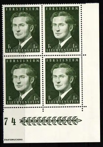 Liechtenstein 615 postfrisch als 4er Einheit #JJ159