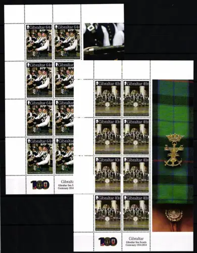 Gibraltar 1642-1643 postfrisch als Kleinbogen #JF842