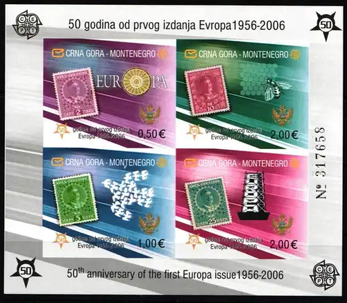 Montenegro Block 2 B postfrisch #JB995