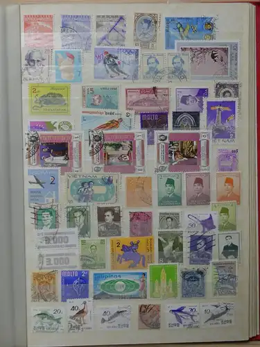 Alle Welt dickes Einsteckalbum voll mit Briefmarken aller Welt #LX554
