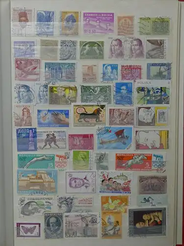 Alle Welt dickes Einsteckalbum voll mit Briefmarken aller Welt #LX554