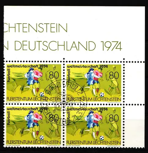 Liechtenstein 606 gestempelt als 4er Einheit #JJ206