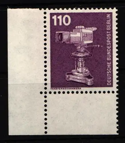 Berlin 668 postfrisch Ecke unten links #JF586