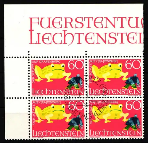 Liechtenstein 520 gestempelt als 4er Einheit #JJ107