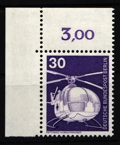 Berlin 497 postfrisch Ecke oben links #JF504