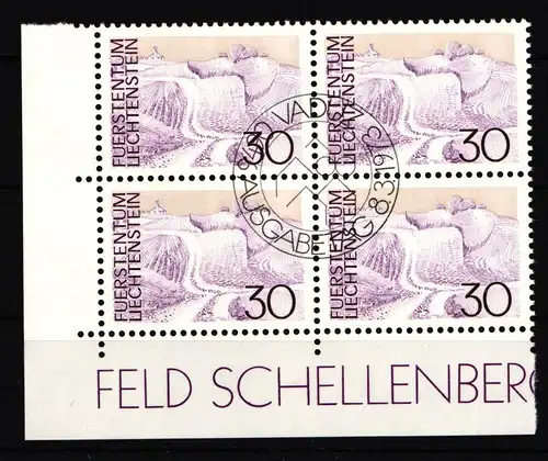 Liechtenstein 581 gestempelt als 4er Einheit #JJ253
