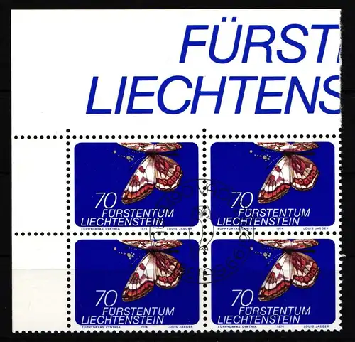 Liechtenstein 611 gestempelt als 4er Einheit #JJ138