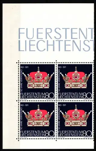 Liechtenstein 547 postfrisch als 4er Einheit #JJ179