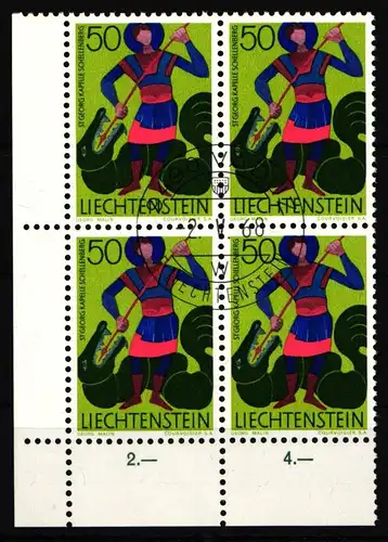 Liechtenstein 489 gestempelt als 4er Einheit #JJ200