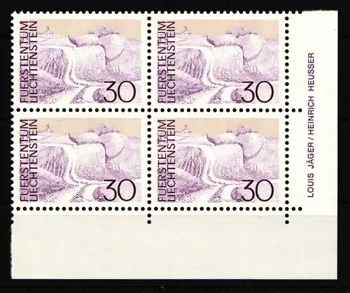 Liechtenstein 581 postfrisch als 4er Einheit #JJ254