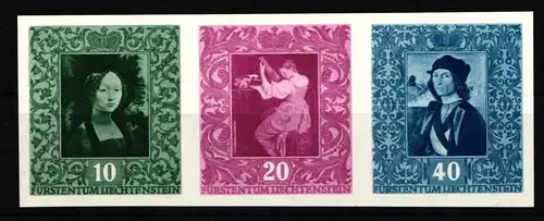 Liechtenstein 278-280 postfrisch Herzstück aus Block 5 #JE350