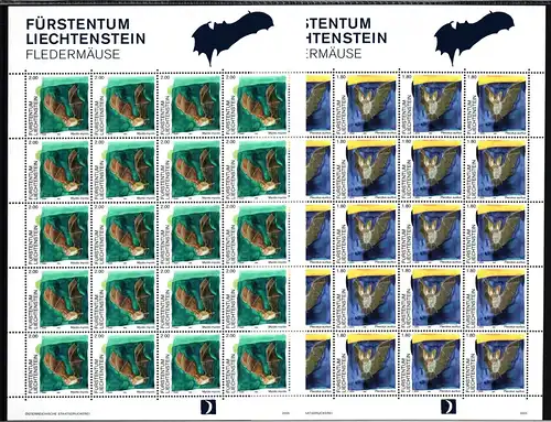 Liechtenstein 1389-1390 postfrisch als Kleinbögen #JI064