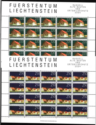 Liechtenstein 1355-1356 postfrisch als Keinbögen #JI091