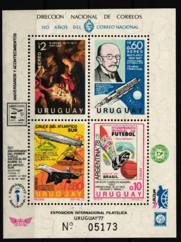 Uruguay Block 33 postfrisch #JJ028
