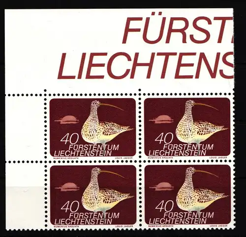 Liechtenstein 592 postfrisch als 4er Einheit #JJ128