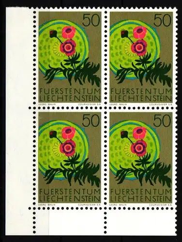 Liechtenstein 523 postfrisch als 4er Einheit #JJ074