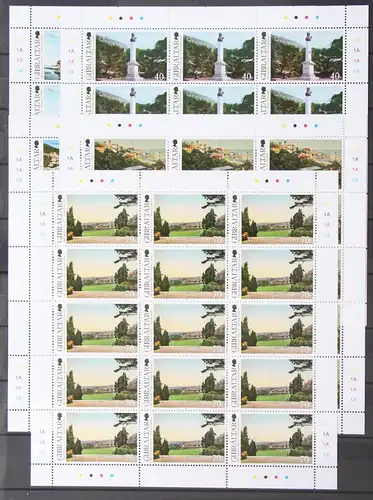 Gibraltar 1606-1610 postfrisch als Kleinbogen #JF910