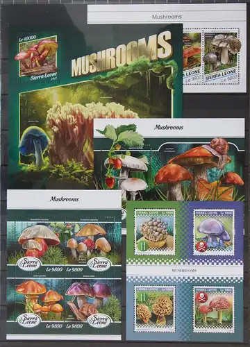 Sierra Leone Lot postfrisch Pilze #JF856