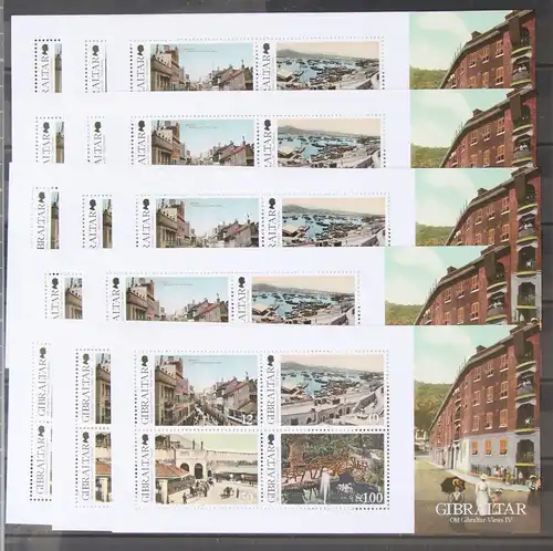 Gibraltar 35x Block 115 postfrisch ca. 190 Kat, 70 GIP #JF959