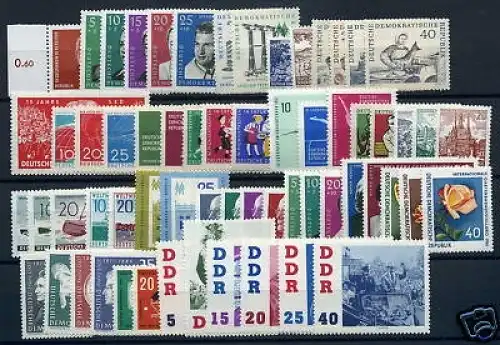 DDR Jahrgang 1961 postfrisch jede MiNr 1x #DDR_XX_1961