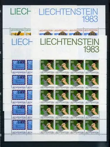 Liechtenstein Kleinbögen 824-827 postfrisch #JE889