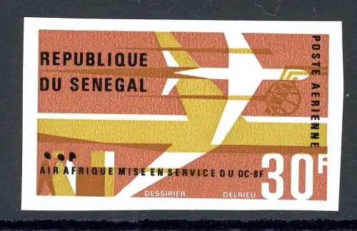 Senegal 337 geschnitten postfrisch Flugzeuge #GI151