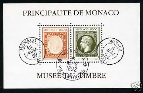 Monaco Block 56 Ersttagsstempel Fürstenhaus #301765