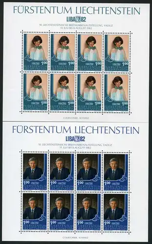 Liechtenstein Kleinbögen 797-798 postfrisch #JD377