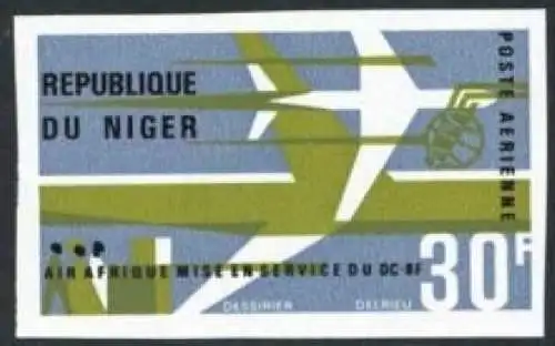 Niger 1355-1356 geschnitten postfrisch Flugzeuge #GI150