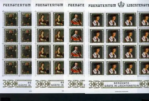 Liechtenstein Kleinbögen 809-812 postfrisch Gemälde #JE941