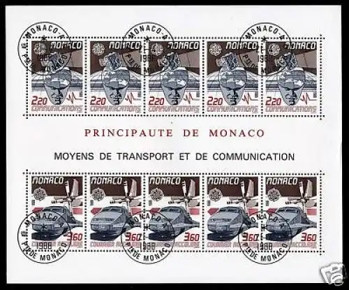 Monaco Block 39 Ersttagsstempel Cept #301758
